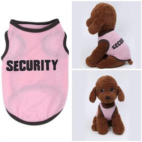 img 2 attached to 🐾 Yikeyo Large 4 Pack Dog Clothes: Cute Puppy Shirts for Small Dogs, Yorkie, Chihuahua, Pug - Love, Issues, Security, Hugs