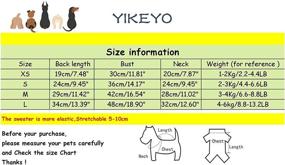 img 1 attached to 🐾 Yikeyo Large 4 Pack Dog Clothes: Cute Puppy Shirts for Small Dogs, Yorkie, Chihuahua, Pug - Love, Issues, Security, Hugs