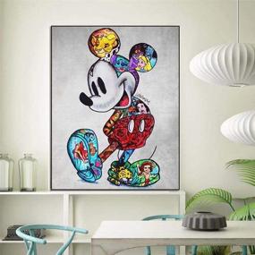 img 3 attached to KAYLEA DIY 5D Diamond Painting Kit - Mickey Mouse Full Drill Crystal Rhinestone Embroidery Cross 🎨 Stitch Arts Craft Canvas for Home Wall Decor - Adults and Kids - 11.8 x 15.7 inch