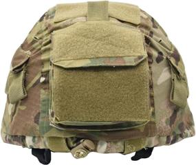 img 1 attached to 🔒 Jadedragon Camouflage Helmet Cloth: ACH/MICH Helmet Cover in One Size, Effective Camo Protection