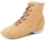 missfiona womens lace up canvas ballroom sports & fitness logo