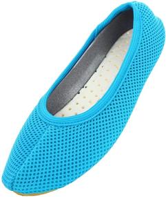 img 4 attached to Beck Unisex Gymnastics Shoes Turquoise Girls' Shoes for Athletic