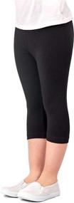 img 1 attached to DEAR SPARKLE Girls' Capri Leggings 3 Pack: Essential Stretchy Pants for Girls (G2)