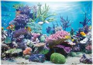 🐠 68x45inch allenjoy fabric underwater photography backdrop with under the sea aquarium, tropical fish, coral reef background - ideal for mermaid themed birthday, baby shower party decorations, kids girl photobooth props logo