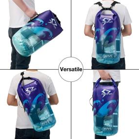 img 1 attached to Piscifun Waterproof Transparent Lightweight Blue Wave Sports & Fitness for Water Sports