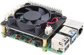 img 2 attached to 🌀 Enhanced Cooling Fan Expansion Board for Geekworm X728 and Raspberry Pi 4 Model B/ 3B+/ 3B/ 2B