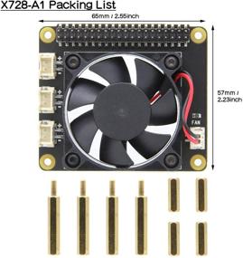 img 3 attached to 🌀 Enhanced Cooling Fan Expansion Board for Geekworm X728 and Raspberry Pi 4 Model B/ 3B+/ 3B/ 2B