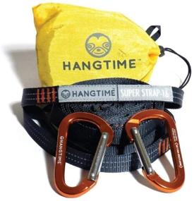 img 2 attached to 🌲 SuperStrap-16: Adjustable Hammock Tree Straps with 2 Aluminum Carabiners - Heavy Duty, Non-Stretch, Lightweight, Tree-Friendly, Reflective Suspension Kit - Made from 100% Polyester