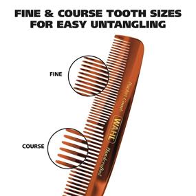 img 2 attached to 🧔 Wahl Model 3324 Men's Grooming Pocket Comb - Handcrafted with Cellulose Acetate, Smooth Teeth & Rounded Taper - Ideal for Beard, Moustache, and Hair