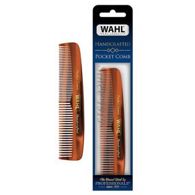 img 4 attached to 🧔 Wahl Model 3324 Men's Grooming Pocket Comb - Handcrafted with Cellulose Acetate, Smooth Teeth & Rounded Taper - Ideal for Beard, Moustache, and Hair