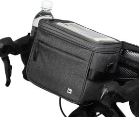 img 4 attached to 🚴 Rhinowalk Waterproof Bike Handlebar Bag: Versatile Front Pack & Camera Bag with Touch Screen for Phones, Handbag and Shoulder Strap