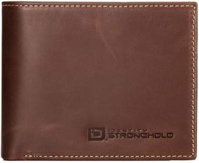 img 4 attached to Leather Bifold ID STRONGHOLD Men's Wallets, Card Cases & Money Organizers with Enhanced Blocking Technology