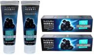 🪥 2-pack cool mint herbal toothpaste infused with activated charcoal by brush buddies logo