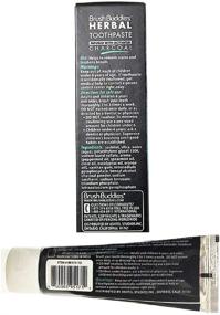 img 1 attached to 🪥 2-Pack Cool Mint Herbal Toothpaste infused with Activated Charcoal by Brush Buddies