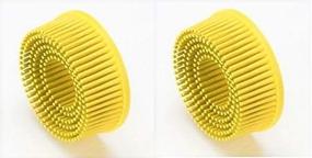 img 4 attached to 🟡 3M 7525 Scotch-Brite Roloc Bristle Disc Yellow 2" – Efficient 2-Pack for Superior Cleaning