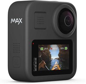 img 3 attached to 📸 GoPro MAX: Зафиксируйте свои приключения с водонепроницаемой камерой 360° + традиционной и с сенсорным экраном | Видео 5.6K30 HD, 16.6-мегапиксельные 360-фото, 1080p прямая трансляция и стабилизация