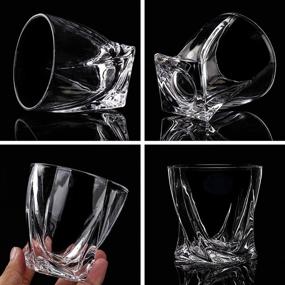 img 1 attached to 🥃 5-Piece Crystal Whiskey Decanter Set for a Shimmering Experience