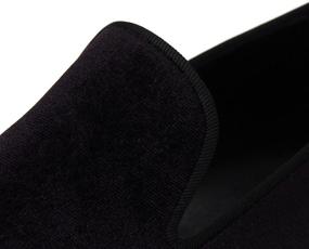 img 1 attached to Luxurious Velvet Loafers: Exquisite Handmade Flats Shoes for Elegant Comfort