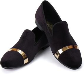 img 3 attached to Luxurious Velvet Loafers: Exquisite Handmade Flats Shoes for Elegant Comfort