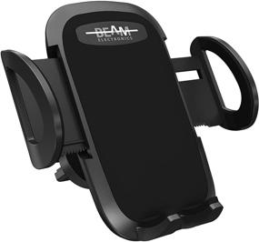 img 4 attached to 📱 Universal Car Phone Mount Holder: Beam Electronics Air Vent Mount for iPhone 12/11 Pro Max, Samsung Galaxy S4-S10, LG Nexus, and More (Black)