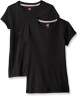 👧 hanes little girls jersey cotton clothing: comfy and stylish apparel for girls logo