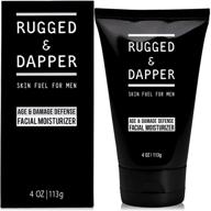 rugged & dapper age defense facial moisturizer: dual purpose face lotion and aftershave for men - 4 oz logo