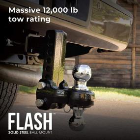 img 3 attached to Бысроходная шаровая муфта Fastway Flash Solid Steel Drop на 10 дюймов с регулируемым шаровым штоком 2 дюйма и шариками с хромированным покрытием.
