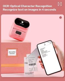 img 2 attached to 📠 Phomemo-M110S Bluetooth Thermal Label Maker - Mini Portable Labeling Machine for Business, Barcode, Crafts, Retail, Organization - Pink, Compatible with Android & iOS