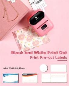 img 3 attached to 📠 Phomemo-M110S Bluetooth Thermal Label Maker - Mini Portable Labeling Machine for Business, Barcode, Crafts, Retail, Organization - Pink, Compatible with Android & iOS