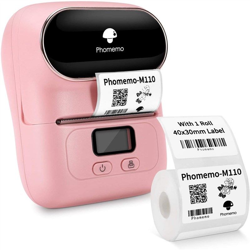 phomemo-m110s thermal label maker- mini portabel bluetooth label maker machine for business 로고