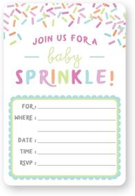 img 1 attached to Baby Sprinkle Shower Invitations Count