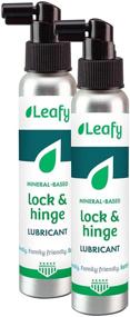 img 4 attached to 🍃 Enhance Home Safety with Leafy Lock and Hinge Lubricant 4oz 2-Pack, Earth-Friendly Mineral-Based Solution