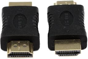 img 4 attached to SinLoon HDMI Male to Male Adapter - 19 Pin HDMI Type A M/M Extender Converter Coupler Connector for HDTV (2-Pack, Gold Plated)