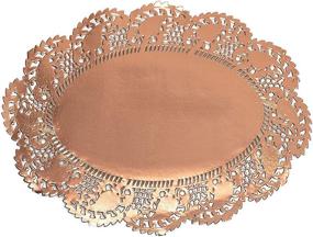 img 3 attached to Exquisite Rose Gold Foil Paper Doilies for Your Food Service Needs