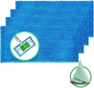 🧹 durable & washable microfiber mop pad refills | 4pcs | compatible with swiffer sweeper – reusable for wet or dry floor cleaning | fits sweeper logo