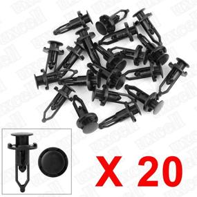 img 1 attached to 🔧 uxcell 20 Pcs Push-Type Automotive Clips: Ultimate Retainers for Fender and Bumper Fastening (9mm)