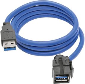 img 4 attached to Tripp Lite USB 3.0 SuperSpeed Ключевой Jack удлинительный кабель Type-A (M/F), 3 фута (U324-003-KJ)