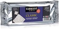 sargent art 22-3003 1-pound air hardening clay, white: convenient and mess-free foil pack logo
