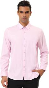 img 3 attached to 👔 Lars Amadeus X Large Men's Clothing: Sleeve Button Shirts for Style and Comfort