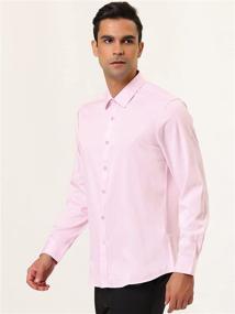 img 2 attached to 👔 Lars Amadeus X Large Men's Clothing: Sleeve Button Shirts for Style and Comfort