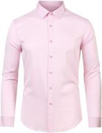 👔 lars amadeus x large men's clothing: sleeve button shirts for style and comfort logo