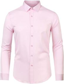 img 4 attached to 👔 Lars Amadeus X Large Men's Clothing: Sleeve Button Shirts for Style and Comfort