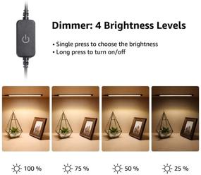 img 1 attached to Plug-in LED Under Cabinet Lighting for Kitchen - Linkable, Touch Dimmable, 6x12 Inch 🔌 Light Bars - 24W 1800lm 3000K Warm White - 12V Undermount Lighting for Cupboard, Shelf, Closet