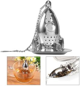 img 2 attached to 🚀 Rocket Animal Tea Infusers - Unique Loose Tea Strainer Herbal Spice Infuser Ball Strainer for Spices and Seasonings