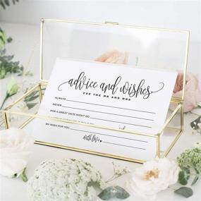 img 3 attached to 💌 Bliss Collections Wedding Advice and Wishes Cards for Mr and Mrs, Bride and Groom, Newlyweds - Ideal for Wedding Reception Decorations or Bridal Shower - Pack of 50 4x6 Cards