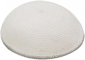 img 1 attached to 🧢 Premium Quality Knit Kippot: Bulk Packs & Single Pieces - Free Clips Included