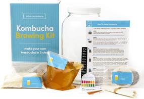 img 4 attached to Joshua Tree Kombucha Complete Starter Kit: SCOBY, 1 Gallon Glass Jar, Brewing Essentials and Instructions