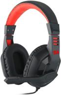 🎧 redragon h101 gaming headset: wired pc gaming headphones with mic, noise reduction for pc, laptop, tablet, ps4, xbox one logo