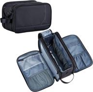 💼 zeemo enlarged water-resistant dopp kit for men, full open design - perfect travel toiletry bag for long trips logo