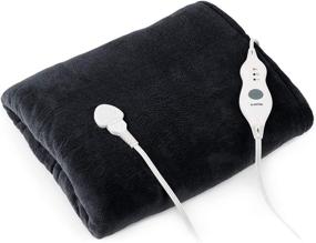 img 4 attached to 🔥 KLARSTEIN Dr. Watson Heated Electric Blanket: Ultra-Warm and Cozy MicroPlush Blanket with 3 Heat Settings, Auto Shut-Off, and Washable Fabric - 70 x 50 inches, Grey